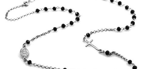 rosario-collana-argento-grani-neri