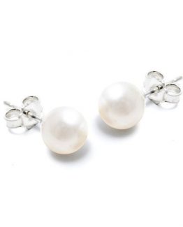 orecchini perla in argento piccoli