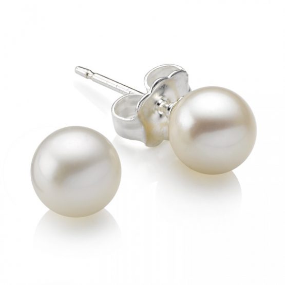 orecchini con perla in argento grandi