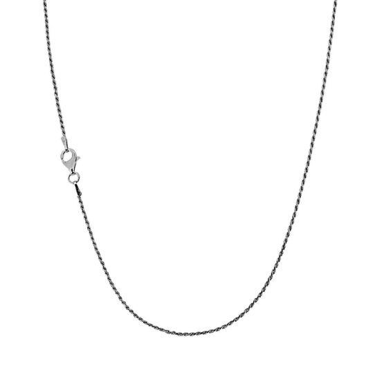 Collana catena in argento corda diamantata da cm 50