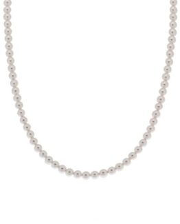 Collana di perle con chiusura in argento cm 45+3