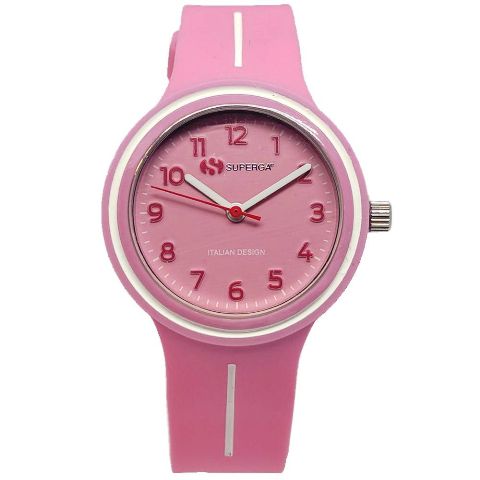 Orologio per bimba in silicone rosa Superga STC048