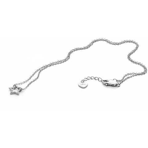 Collana da donna in argentoe zirconi stella 4US di Cesare Paciotti codice 4UCL4565W