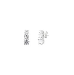 Orecchini da donna Trilogy in argento 925 e zirconi rif. 14001