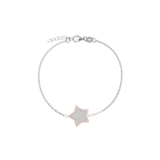 Bracciale da donna in argento e zirconi con stella Chi Mi Ama Gioielli 120208.