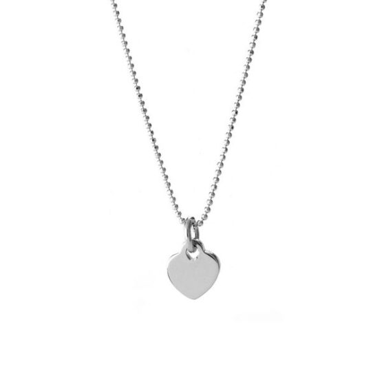 Collana da donna in argento a sfere con ciondolo cuore pendente Chi MI Ama Gioielli 130028.