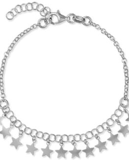 Bracciale da donna in argento con stelle pendenti Chimiama Gioielli 120143.